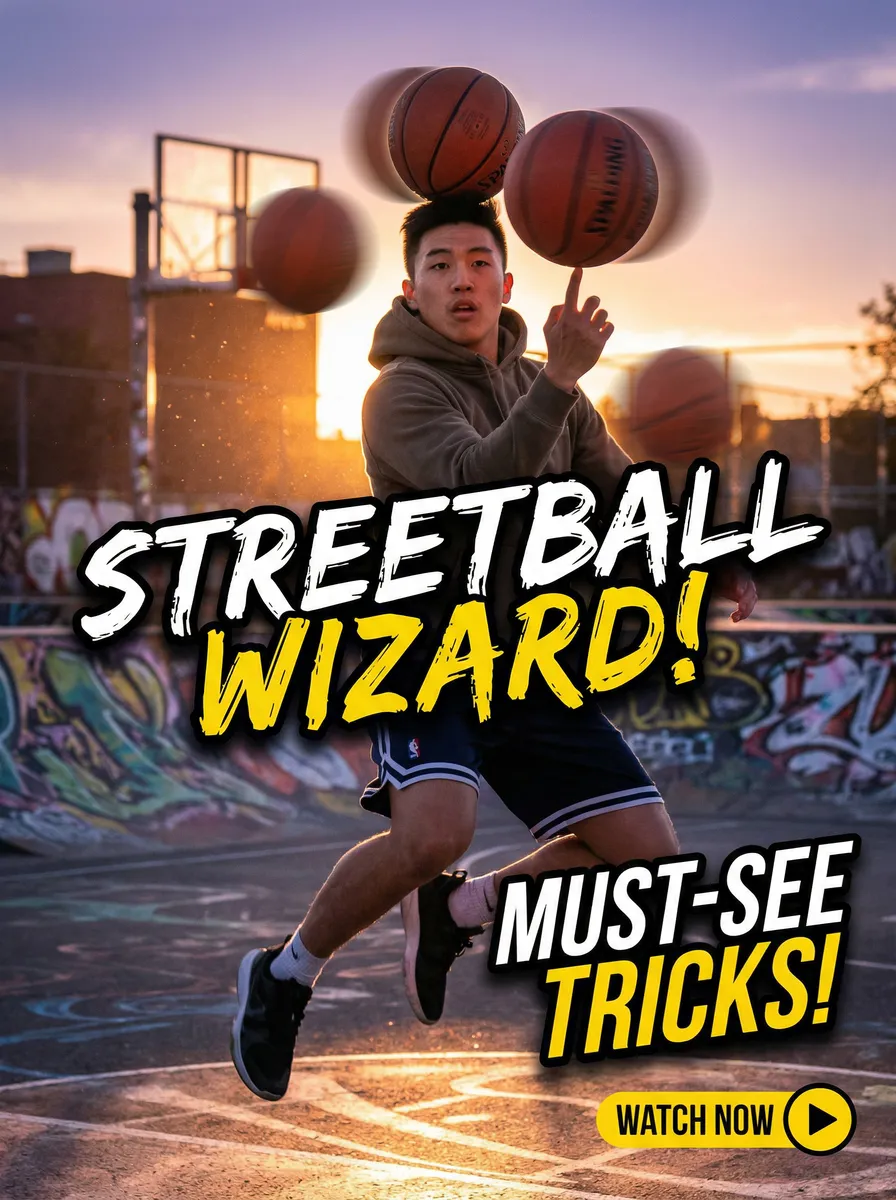 街头篮球花式运球炫技 - 抖阴 运动